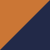 Оранжевый 2360 с темно синим 5633 